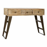 Console DKD Home Decor 130 x 40 x 89 cm Natural Black Metal Mango wood-0