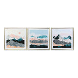 Painting DKD Home Decor Oriental Moutain 70 x 4 x 70 cm (3 Pieces)-0