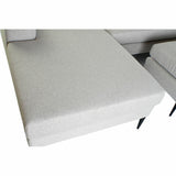 Chaise Longue Sofa DKD Home Decor Grey Polyester Metal (240 x 160 x 88 cm)-1