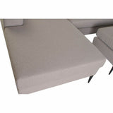 Chaise Longue Sofa DKD Home Decor Polyester Metal Dark Grey (240 x 160 x 85 cm)-1