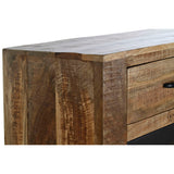 Sideboard DKD Home Decor Black Grey Metal Dark brown Mango wood (150 x 43 x 90 cm)-7