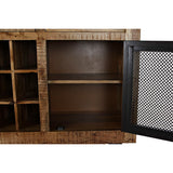 Sideboard DKD Home Decor Black Grey Metal Dark brown Mango wood (150 x 43 x 90 cm)-4