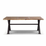 Dining Table DKD Home Decor Metal Iron Recycled Wood 200 x 100 x 78 cm-6