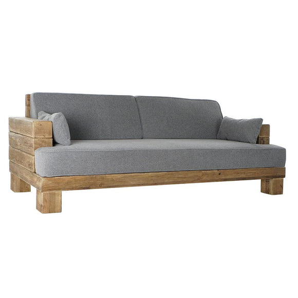 Sofa DKD Home Decor Grey Natural Alpino 224 x 95 x 82 cm-0