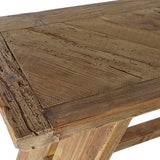 Console DKD Home Decor Natural Recycled Wood 160 x 45 x 76 cm-5