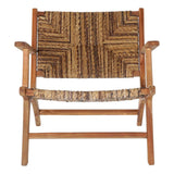 Armchair DKD Home Decor 70 x 78 x 68 cm Natural Teak Alpino-2