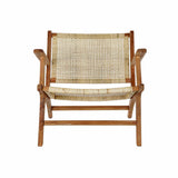 Armchair DKD Home Decor MB-182316 Natural Teak Light brown Rattan (69 x 78 x 68 cm)-2