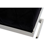 Bench DKD Home Decor   Black Polyester Steel (140 x 40 x 40 cm)-4