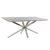 Dining Table DKD Home Decor Marble Steel (180 x 90 x 76 cm)-6