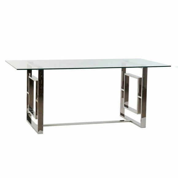 Dining Table DKD Home Decor Crystal Steel (180 x 90 x 75 cm)-0
