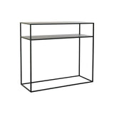 Console DKD Home Decor 100 x 36 x 90 cm Black Metal-0