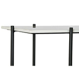 Console DKD Home Decor Black Metal White Marble Modern (120 x 40 x 80 cm)-5