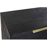 Sideboard DKD Home Decor Black Golden Mango wood 145 x 41 x 77 cm-4