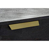 Sideboard DKD Home Decor Black Golden Mango wood 145 x 41 x 77 cm-9
