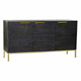 Sideboard DKD Home Decor Black Golden Mango wood 145 x 41 x 77 cm-0