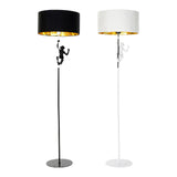 Floor Lamp DKD Home Decor 8424001827312 44 x 44 x 166 cm Black Golden Metal White Resin 220 V 50 W (2 Units)-0