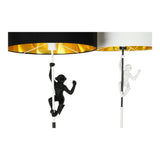 Floor Lamp DKD Home Decor 8424001827312 44 x 44 x 166 cm Black Golden Metal White Resin 220 V 50 W (2 Units)-3