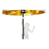 Floor Lamp DKD Home Decor 8424001827312 44 x 44 x 166 cm Black Golden Metal White Resin 220 V 50 W (2 Units)-2