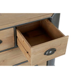 Chest of drawers DKD Home Decor Grey Natural Metal Fir Loft 97 x 37 x 79 cm-1