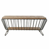 Centre Table DKD Home Decor Metal Pinewood (125 x 64 x 51 cm)-2