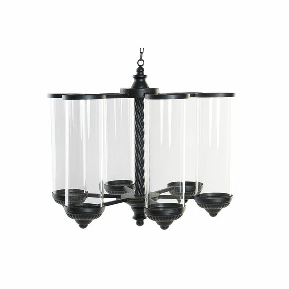 Candleholder DKD Home Decor Black Metal Crystal 53 x 53 x 52 cm-0