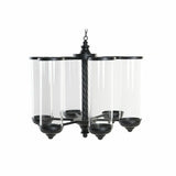 Candleholder DKD Home Decor Black Metal Crystal 53 x 53 x 52 cm-0