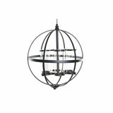 Candleholder DKD Home Decor Black Metal Crystal 60 x 60 x 73 cm-0