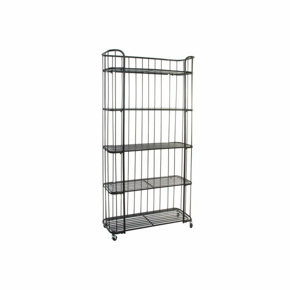 Shelves DKD Home Decor Black Metal 5 Shelves (97 x 33 x 180 cm)-0