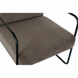 Armchair DKD Home Decor Black Brown Polyester Iron (64 x 74 x 79 cm)-1