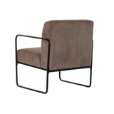 Armchair DKD Home Decor Black Brown Polyester Iron (64 x 74 x 79 cm)-2