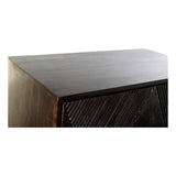 Sideboard DKD Home Decor Black Dark brown Metal Mango wood 84 x 43 x 153,5 cm-5