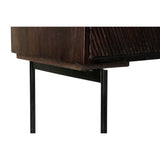 Sideboard DKD Home Decor Black Dark brown Metal Mango wood 84 x 43 x 153,5 cm-9