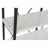 Shelves DKD Home Decor Black Metal White 4 Shelves MDF Wood (110 x 30 x 150 cm)-3