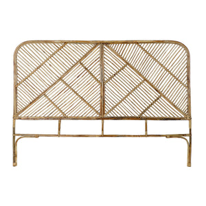 Headboard DKD Home Decor Natural Rattan 175 x 3 x 130 cm-0