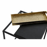 Side table DKD Home Decor Black Golden Steel Aluminium (43 x 42 x 58.5 cm)-2