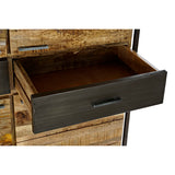 Cupboard DKD Home Decor 8424001857029 120 x 41 x 161 cm Natural Black Steel Mango wood-5