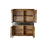 Cupboard DKD Home Decor 8424001857029 120 x 41 x 161 cm Natural Black Steel Mango wood-2