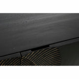 Sideboard DKD Home Decor Black Multicolour Golden Metal Mango wood 160 x 45 x 75 cm-2