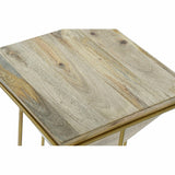 Side table DKD Home Decor Metal Mango wood (40 x 40 x 45 cm)-1