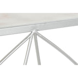 Console DKD Home Decor White Silver Metal Marble 100 x 33 x 78 cm-3
