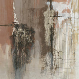 Canvas DKD Home Decor Pinewood Canvas 100 x 2,4 x 100 cm-1