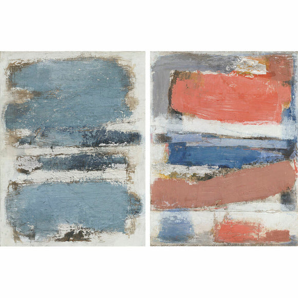 Canvas DKD Home Decor Pinewood Canvas 90 x 2,4 x 120 cm-0