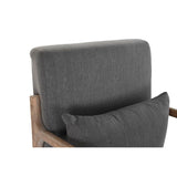 Rocking Chair DKD Home Decor Natural Dark grey Polyester Rubber wood Sixties 66 x 85 x 81 cm-4