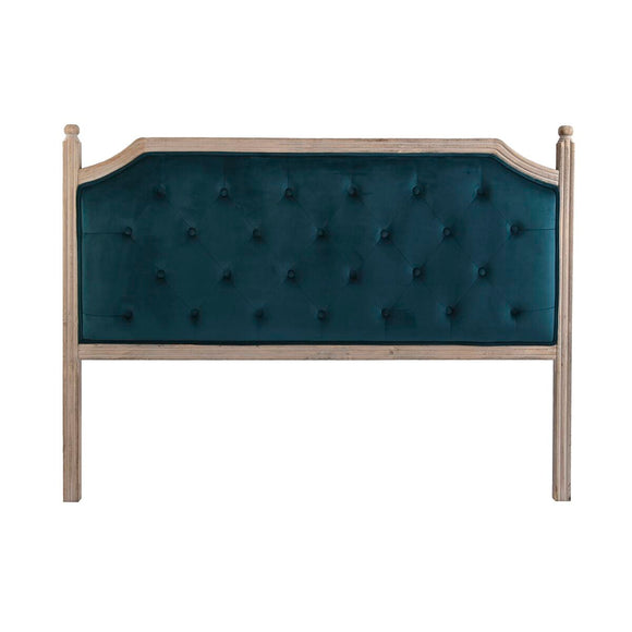 Headboard DKD Home Decor Turquoise Natural Rubber wood 160 x 6 x 120 cm-0