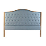 Headboard DKD Home Decor Blue Wood Rubber wood 180 x 8 x 135 cm-0