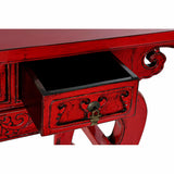 Console DKD Home Decor Red Metal Elm wood (135 x 37 x 89 cm)-2