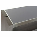 Sideboard DKD Home Decor   Grey Aluminium Crystal Oak Tempered Glass 165 x 39 x 76 cm-6