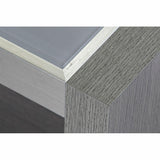 Centre Table DKD Home Decor Crystal Aluminium Oak Tempered Glass (120 x 60 x 37,5 cm)-3