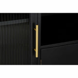 Sideboard DKD Home Decor Black Crystal Golden MDF (120 x 38 x 100 cm)-5