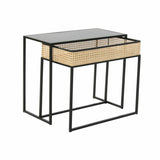 Centre Table DKD Home Decor Black Natural 60 x 30 x 50 cm-1